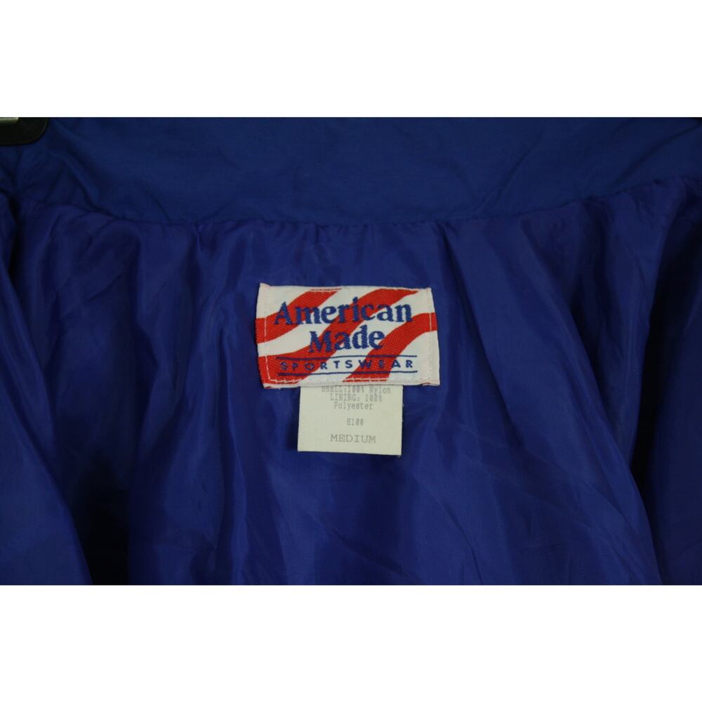 Vintage 90s Toyota American Made Blue Lined Windbreaker Jacket Mens M USA - Picture 7 of 7
